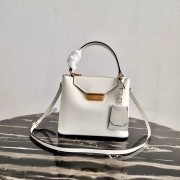 Knockoff Prada Calf skin tote 1BN012 white HV09350tU76