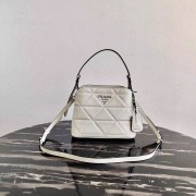 Knockoff Prada Spectrum small leather bag 1BA311 white HV11021iV87