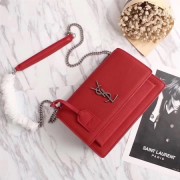 Knockoff Yves Saint Laurent Monogramme Cross-body Shoulder Bag 26606 red HV02970NL80