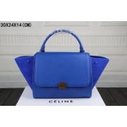 Luxury Celine Trapeze Bag Original Leather 3342-1 brilliant blue HV02068Lv15