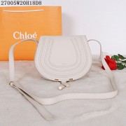 Luxury Chloe mini shoulder bags calf leather 27005 beige HV02697bE46