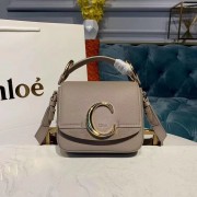 Luxury Chloe Original Calfskin Leather Top Handle Small Bag 3S030 Gray HV03756QT69