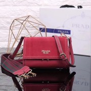 Prada Cahier Leather Shoulder Bag 7397 red HV01396yk28