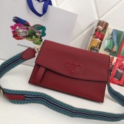 Prada Calf leather shoulder bag 66138 fuchsia HV01854KX51