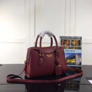 Prada Calf leather Tote Bag 1BH093 wine HV04966ff76