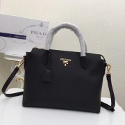 Prada Calfskin Leather Tote Bag 0903 black HV11778MO84