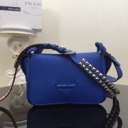 Prada Concept calf leather bag 1BD123 blue HV03205xa43