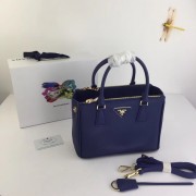 Prada Galleria Small Saffiano Leather Bag BN2316 blue HV01083HB29