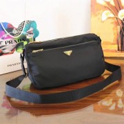 Prada Nylon cloth casual bag BT0742 black HV05315CC86