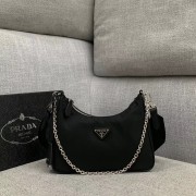 Prada Re-Edition 2005 nylon shoulder bag 1BH204 black HV00472Rk60