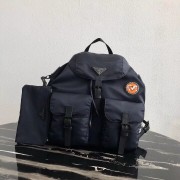 Prada Re-Nylon backpack 1BZ811 black&orange HV01319fr81