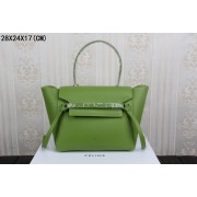 Replica 2015 celine belt tote bag in smooth calfskin 3368-1 green HV01284VA65