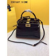 Replica 2015 Fendi new model crocodile 520885 black HV11723ls37