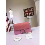 Replica AAA Chloe Faye Shoulder Bag Suede Leather 9201 Pink HV00789of41