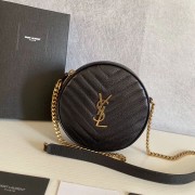 Replica AAA SAINT LAURENT leather shoulder bag Y610436 black HV07359of41