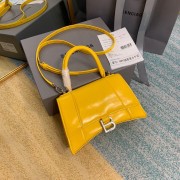 Replica Balenciaga HOURGLASS SMALL TOP HANDLE BAG B108895-1 yellow HV07102Ix66