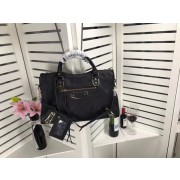 Replica Balenciaga The City Handbag Sheepskin 084334 black HV04075Kg43