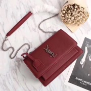 Replica Best Quality Yves Saint Laurent Monogramme Cross-body Shoulder Bag 26606 wine HV01625Rf83