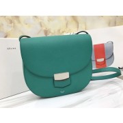 Replica Celine Compact Trotteur Cattle leather Shoulder Bag 1269 green HV05007TN94