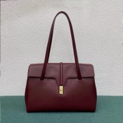 Replica Celine LARGE SOFT 16 BAG IN SUPPLE GRAINED CALFSKIN 194043 Burgundy HV01160sA83