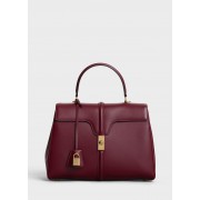 Replica CELINE MEDIUM 16 BAG IN SATINATED CALFSKIN 187373 LIGHT BURGUNDY HV09133Jw87