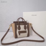 Replica CELINE NANO LUGGAGE BAG IN LAMINATED LAMBSKIN 189244-1 HV10228Jw87