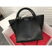 Replica Celine the big bag calf leather Tote Bag 183313 Black HV02519CQ60