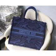 Replica DIOR BLUE DIOR BOOK TOTE CAMOUFLAGE EMBROIDERED CANVAS BAG M1286 HV01011AP18