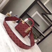 Replica Dior CANNAGE Original Calfskin Leather mini Tote Bag 3890 wine HV00381YP94