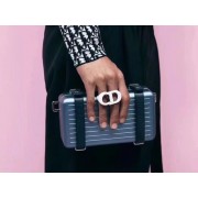 Replica DIORAMA CALFSKIN CLUTCH M2020 grey blue HV05209HB48