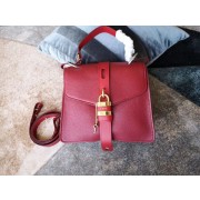 Replica Fashion Chloe Original Buckskin Leather Lock Bag 3S088 Red HV05747HM85