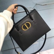 Replica Fashion DIOR LARGE ST HONORE TOTE Grained Calfskin M9306UBAE black HV02850yI43