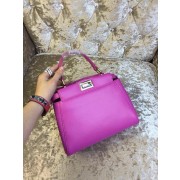 Replica High Quality 2015 Fendi mini peekaboo bag calfskin leather 30320 purple HV06220Jh90