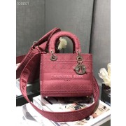 Replica MEDIUM LADY D-LITE BAG Mallow Rose Cannage Embroidery M0565OREY HV06627Hd81