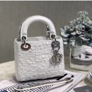 Replica Mini Lady Dior M0505OSN white HV01447Vi77