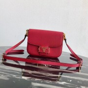 Replica Prada Embleme Saffiano leather bag 1BD217 red HV09525Sf59