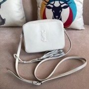 Replica SAINT LAURENT Lou linen camera bag 97641 white HV04998UD97