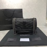 Replica SAINT LAURENT Niki leather shoulder bag Y534988 black HV04194rH96