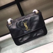 Replica Saint Laurent Niki Medium Monogram Shoulder Bag 2830 black HV05022zR45