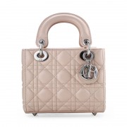 Replica Top 2014 Dior Original leather 44552 light apricot silver chain HV02093Vx24