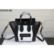 Replica Top 2015 Celine classic 3308-1 white&black HV10384ll80