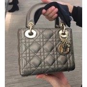 Replica Top MINI LADY DIOR-TAS VAN LAMSLEER CAL44500 Silver gray HV10019ll80