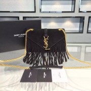 Replica Yves Saint Laurent Classic Flap Bag 30340 black HV04322Vi77