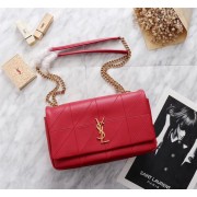 SAINT LAURENT Jamie monogram leather shoulder bag 2833 red HV05091vX33