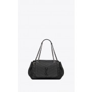 SAINT LAURENT leather shoulder bag Y554256 black HV10125De45