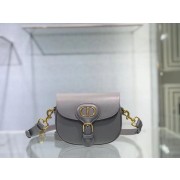 SMALL DIOR BOBBY BAG Gray Box Calfskin Gray Box Calfskin M9317 HV10591Dq89