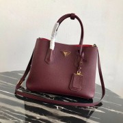 Top Prada Deer skin bag 1BG008 Burgundy HV01891lE56