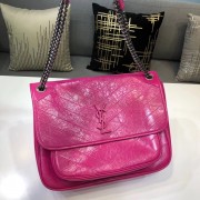 Yves Saint Laurent Calfskin Leather Shoulder Bag 483265 rose HV10503Oj66