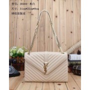 Yves Saint Laurent hot style shoulder bag 26584 rice white HV11377Rk60