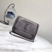 Yves Saint Laurent MINI Niki Chain Bag 498893 grey HV03341Il41